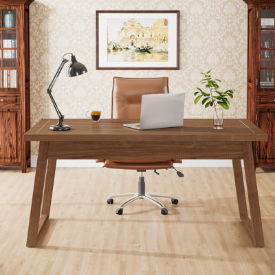 Red Barrel Studio® Bryonhall 55.1'' W Rectangle Executive Desk